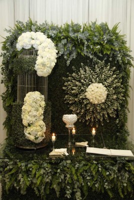 La decoración de la boda Kattán Bendeck