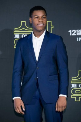 SEOUL, SOUTH KOREA - DECEMBER 09: Actor John Boyega attends the press conference for 'Star Wars: The Force Awakens' at the Conrad Hotel on December 9, 2015 in Seoul, South Korea. The film will open on December 17, in South Korea. (Photo by Han Myung-Gu/WireImage)