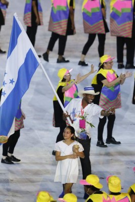 Así desfiló Honduras en la inauguración de los Juegos Olímpicos 2016