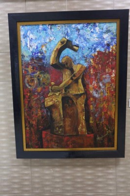 Exposición de pinturas en Ferretería Monterroso