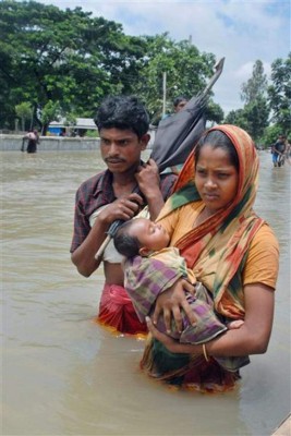 19 millones de desplazados por tormentas del monzón