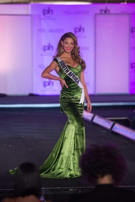Demi-Leigh Nel-Peters, Miss South Africa 2017 competes on stage in her evening gown during the MISS UNIVERSE® Preliminary Competition at Planet Hollywood Resort & Casino in Las Vegas on November 20, 2017. The contestants have spent the last week touring, filming, rehearsing and preparing to compete for the Miss Universe crown in Las Vegas, NV. Tune in to the FOX telecast at 7:00 PM ET live/PT tape-delayed on Sunday, November 26, live from the AXIS at Planet Hollywood Resort & Casino in Las Vegas to see who will become the next Miss Universe. HO/The Miss Universe Organization