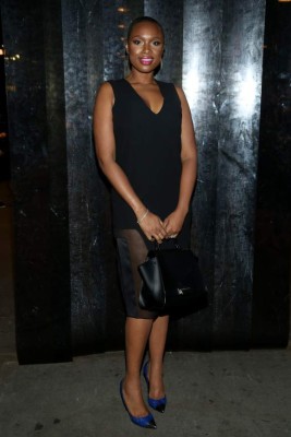 NEW YORK, NY - SEPTEMBER 13: Actress Jennifer Hudson seen around Spring 2016 New York Fashion Week: The Shows at The Dock, Skylight at Moynihan Station on Day 4 on September 13, 2015 in New York City. Jason Carter Rinaldi/Getty Images/AFP== FOR NEWSPAPERS, INTERNET, TELCOS & TELEVISION USE ONLY ==