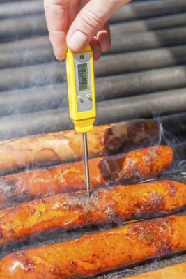 No descuide la seguridad de los alimentos cuando cocine al aire libre