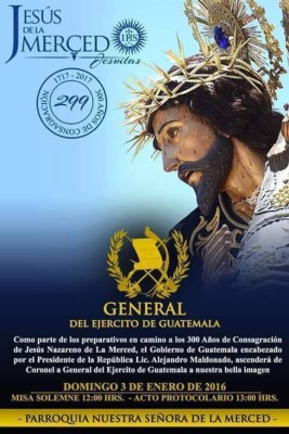 Polémica por propuesta de ascender imagen de Jesús a general