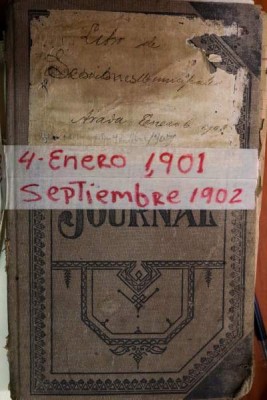 Historia: El primer libro de sesiones municipales de enero 1901 a septiembre de 1902. Tiene 118 años de existencia.