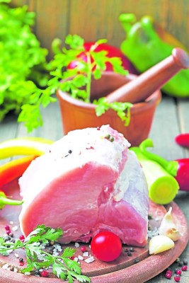 Carne de cerdo, muy apetitosa