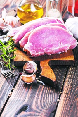 Carne de cerdo, muy apetitosa