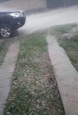 Vuelve a llover granizo en el departamento de Intibucá