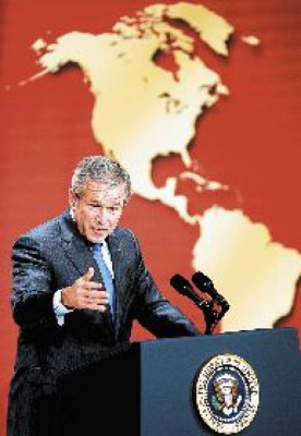 Bush luchará contra la pobreza