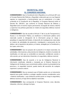 Ley de Secretos Oficiales de Honduras