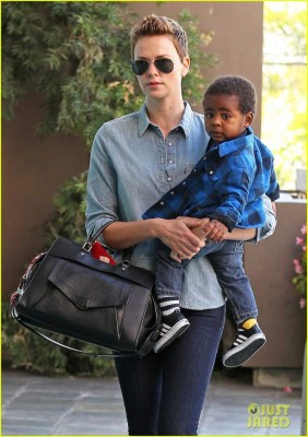 51013085 'Prometheus' actress Charlize Theron takes her son Jackson to a children's gym in West Hollywood, California on February 12, 2013. FameFlynet, Inc - Beverly Hills, CA, USA - +1 (818) 307-4813