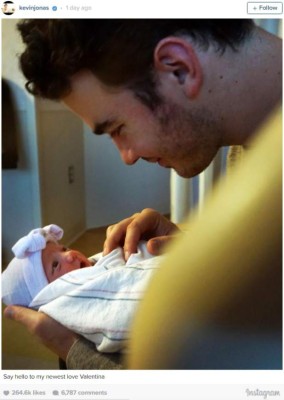 Kevin Jonas comparte foto de su hija Valentina