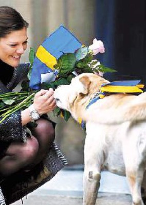 Victoria y su perro Jambo