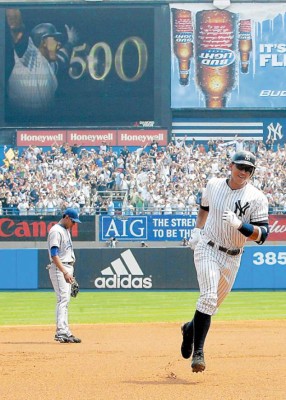 Alex Rodríguez ingresa al club de los 500 jonrones