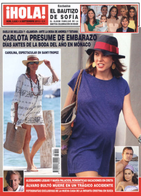 Carlota presume su embarazo