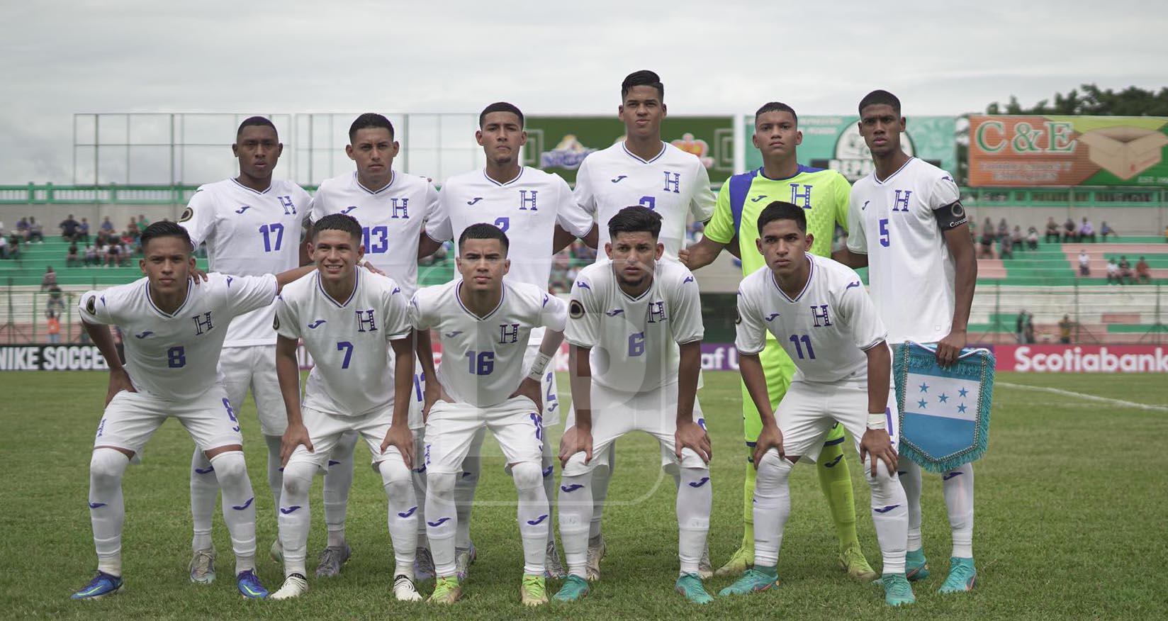 El 11 titular de Honduras que goleó 4-1 a Curazao en el Premundial Sub-20 de Concacaf.