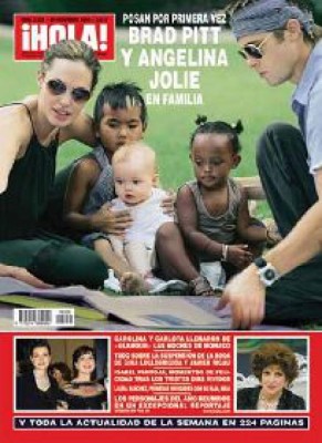 Brad y Angelina en familia