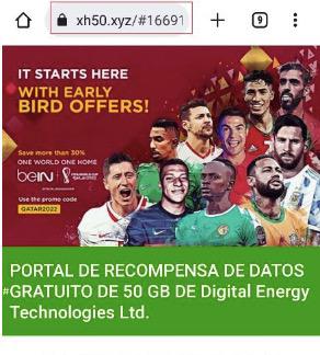 Engaño hace creer que FIFA  regala 50 GB para ver el mundial