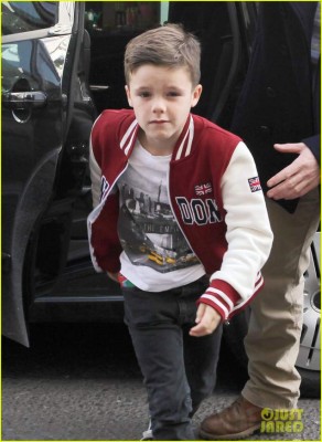 51017125 The Beckham family head out for Cruz Beckham's birthday party on February 17, 2013 in London, England. Cruz turns 8 years old on the 20th of February! FameFlynet, Inc - Beverly Hills, CA, USA - +1 (818) 307-4813 RESTRICTIONS APPLY: USA ONLY