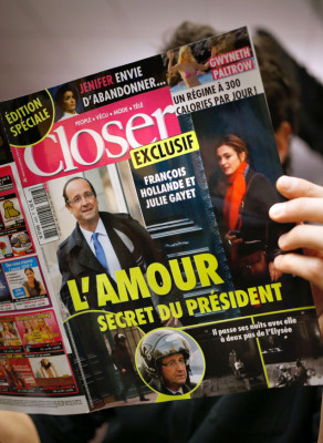 Revista revela relación de Hollande con una actriz