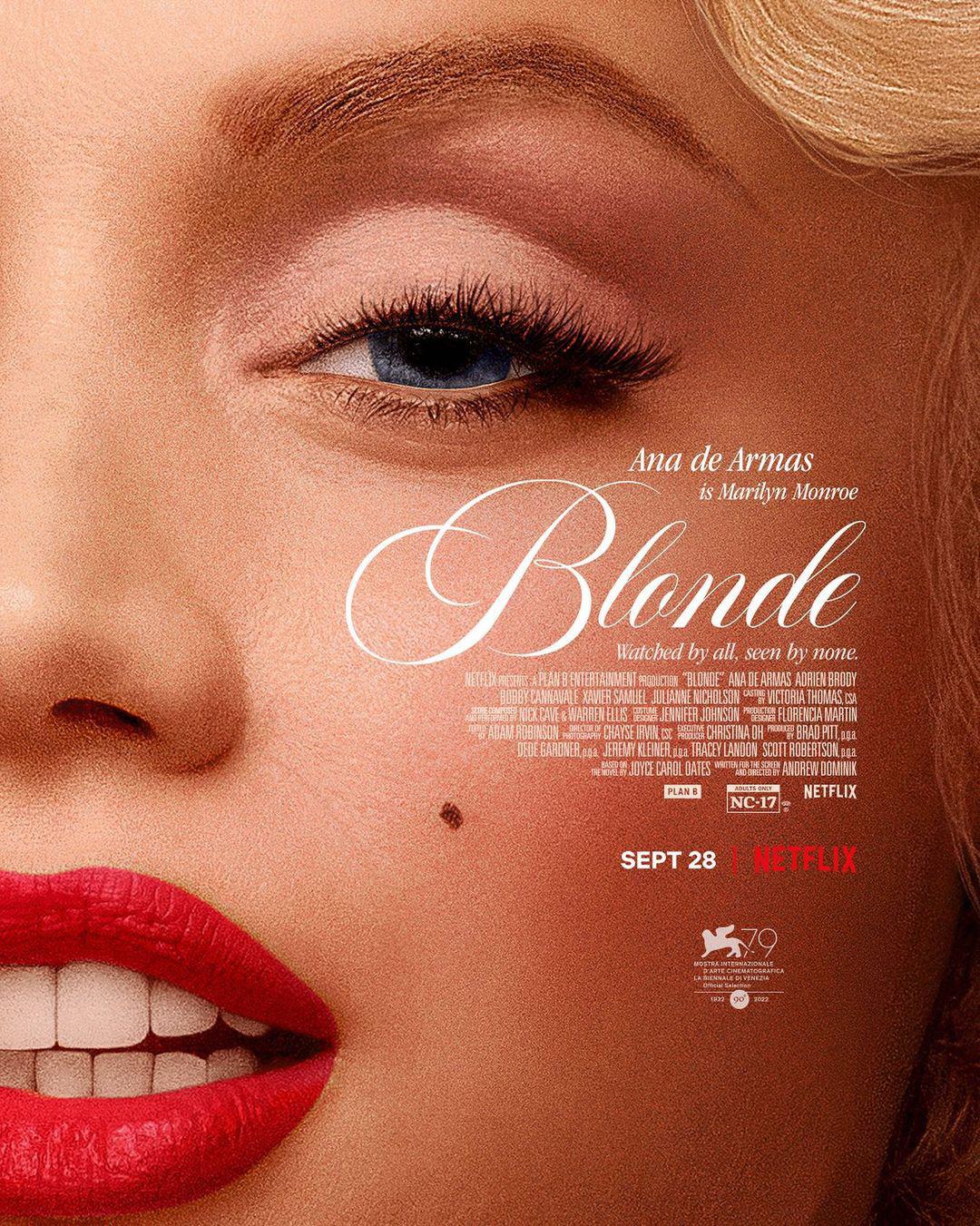 ‘Blonde’: Ana de Armas y su idéntica transformación en Marilyn Monroe
