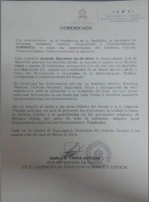 Toda la Semana Santa tendrán feriado los empleados públicos