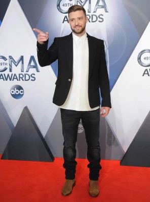 NASHVILLE, TN - NOVEMBER 04: Singer Justin Timberlake attends the 49th annual CMA Awards at the Bridgestone Arena on November 4, 2015 in Nashville, Tennessee. (Photo by Jon Kopaloff/FilmMagic)