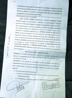 Buscan en alcaldía de San Pedro Sula L60 millones desaparecidos