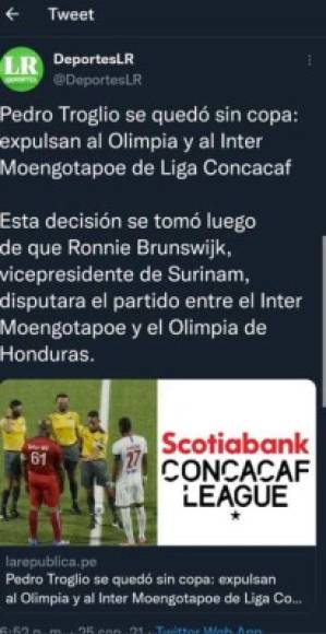 Medios peruanos también se pronunciaron sobre Pedro Troglio y la eliminación del Olimpia de la Liga Concacaf.