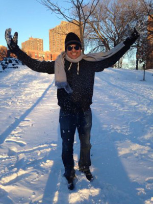 Fotos de hondureños afectados por la tormenta de nieve en EUA