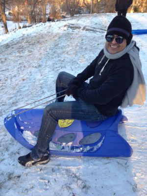 Fotos de hondureños afectados por la tormenta de nieve en EUA