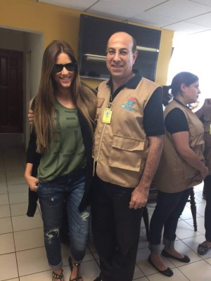 ¡Gaby Espino y David ya están en Honduras!