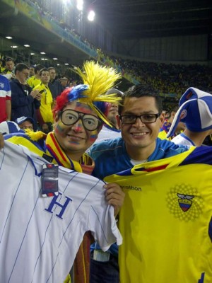 Hondureños ponen la fiesta en Curitiba