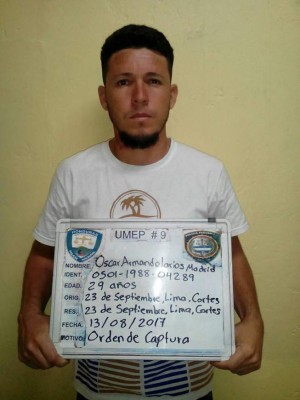 Capturan en La Lima a pandillero que ultimó a balazos a su mujer embarazada