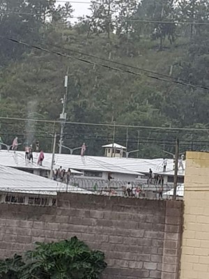 Reclusos se amotinan en la cárcel de El Porvenir, en Francisco Morazán