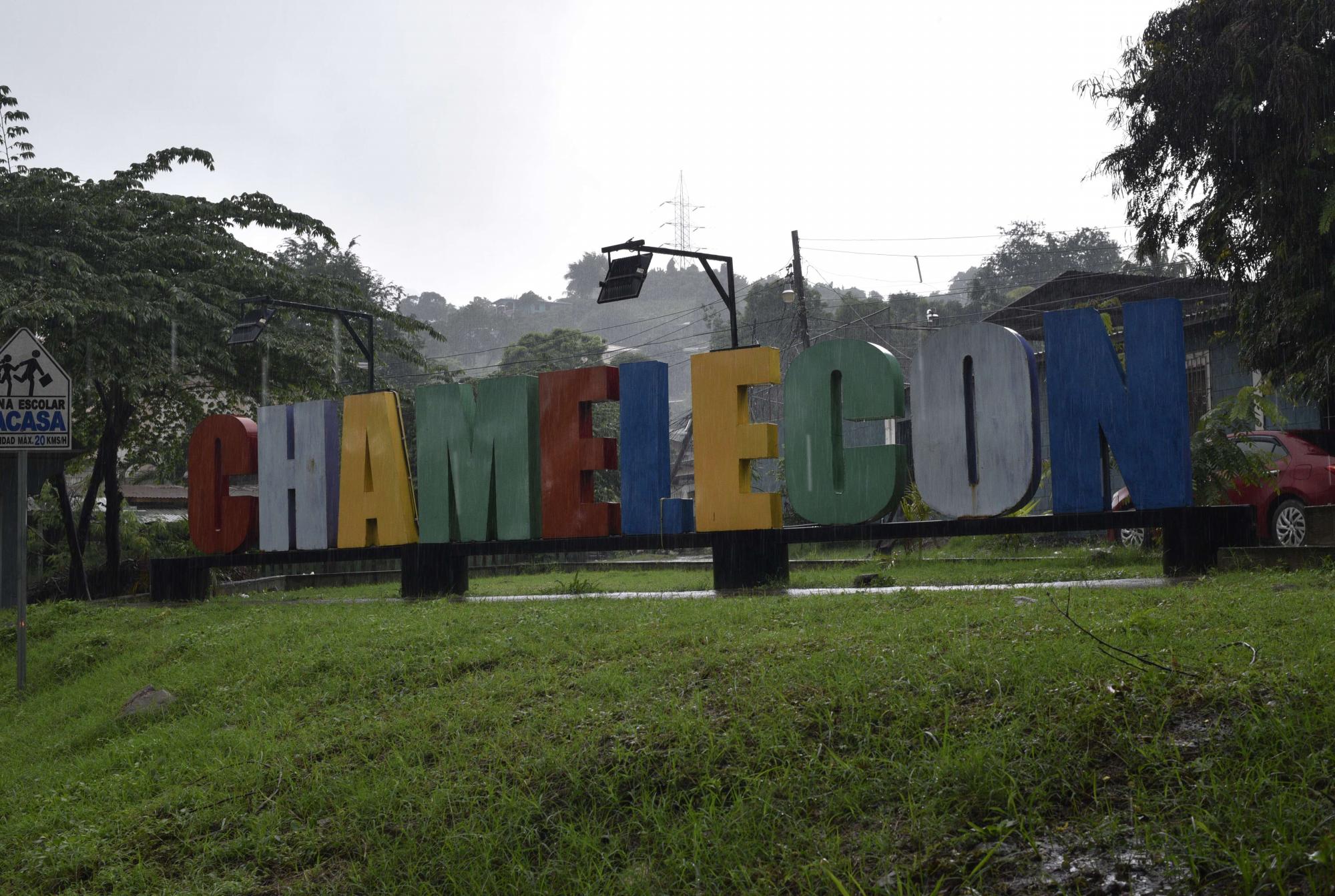 Chamelecón cuenta con un rótulo representativo para dar la bienvenida a sus visitantes.