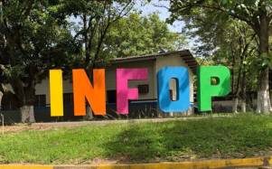 Vista de las instalaciones del Instituto Nacional de Formación Profesional (Infop) en San Pedro Sula.