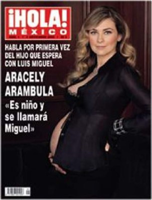 Aracely Arámbula muestra su embarazo por primera vez
