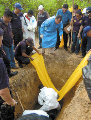 Hallan supuesta osamenta de Edwin Palacios