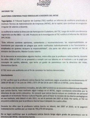 Pagan más de 700 mil lempiras a maestra que no dio clases