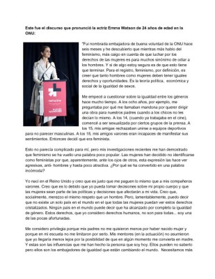 Discurso de Emma Watson en la ONU