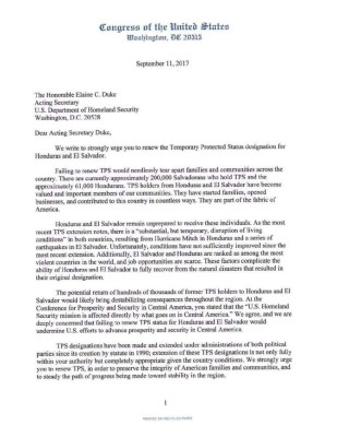 Honduras confía en que Estados Unidos dará la ampliación del TPS