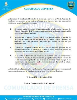 Secretaría de Seguridad revisa condiciones laborales de policías Cobras