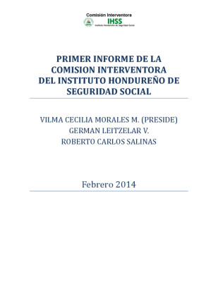 DOCUMENTO: Informe interventora del Seguro Social