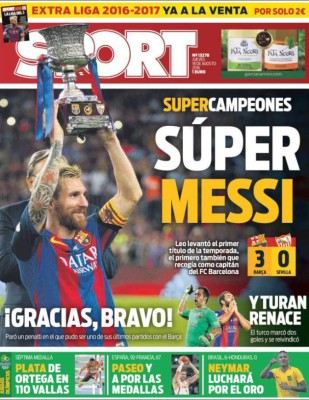 Las portadas luego de la goleada de Brasil a Honduras