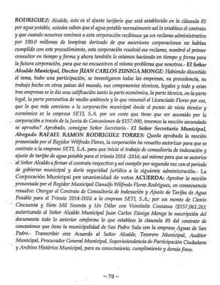 'Alcaldía aprobó contrato de consultor que definió aumento del agua”