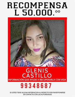 Ofrecen recompensa para dar con el paradero de Glenis Castillo Enamorado