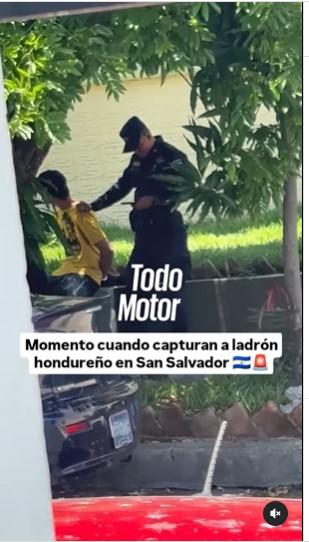 Bukele expone a asaltante hondureño; cae 24 horas después