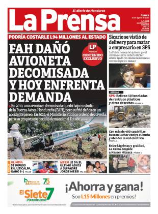 Portada de la edición impresa de DIARIO LA PRENSA del 10 de agosto de 2026.